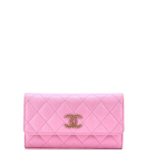Chanel Medium Cutout CC Flap Wallet Quilted Caviar